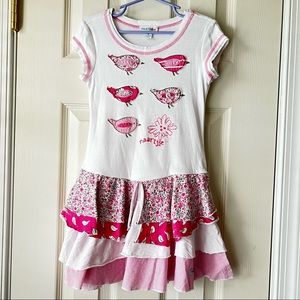 Naartjie Bird Dress size 5 Girl